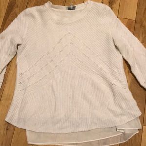 White lucky brand sweater